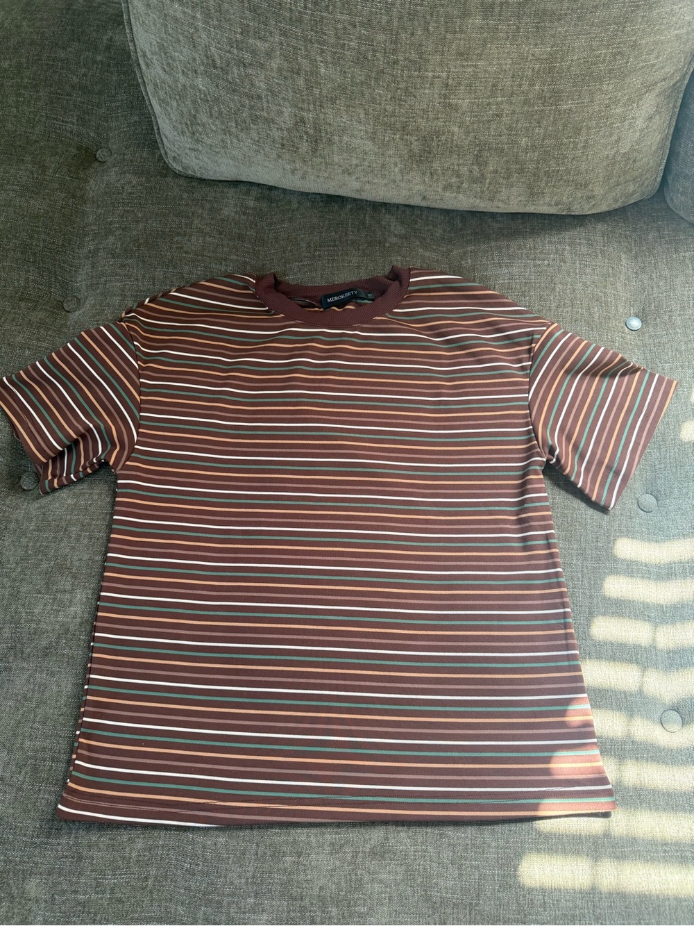 Women's Striped Short Sleeve Tee. Size Small.